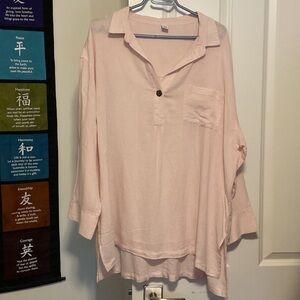 Old Navy Light Pink Button-Down Shirt